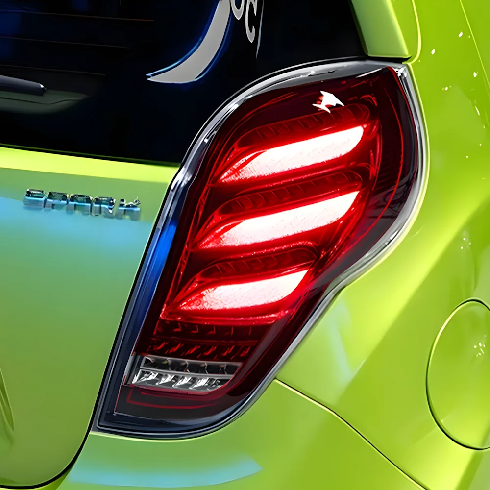 

Модернизированные автомобильные задние фонари в сборе для Chevrolet Spark 2011-2014, автоматические задние фонари, светодиодные подсветки, мигающие задние фонари, аксессуары