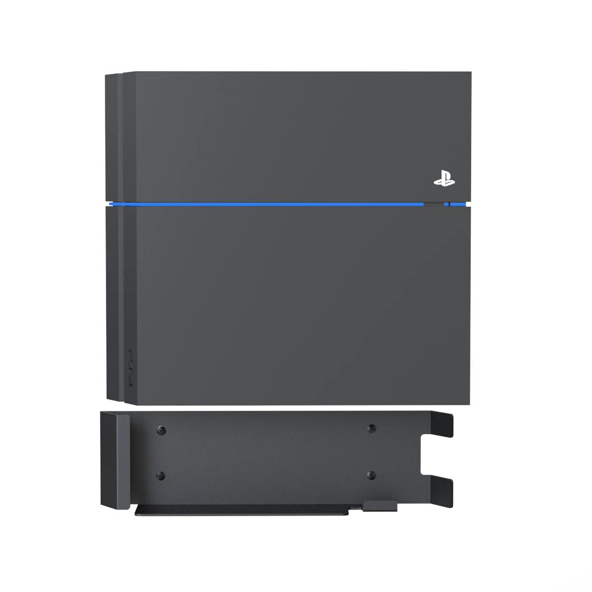 PS4 mounted on the wall  with expansion bolt brackt hold PS4 or slim Pro for digital or disk version