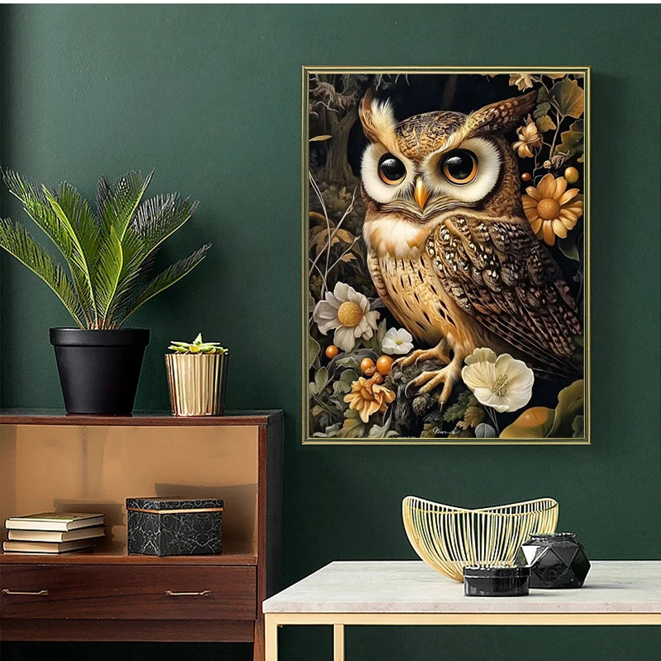 Full Diamond Painting Animal Owl Butterfly Turtle 5d Diy Diamond Mosaic Landscape Home Decorative Rhinestone Pictures Craft Kit