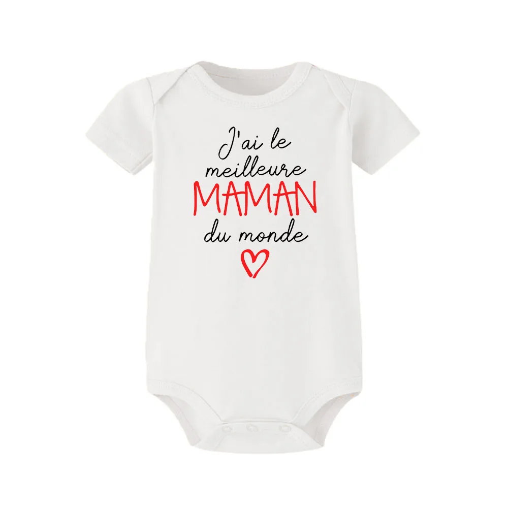 I Have The Best Godmother/Godfather In The World Newborn Baby Bodysuits Funny Short Sleeve Infant Rompers Boys Girls Jumpsuits