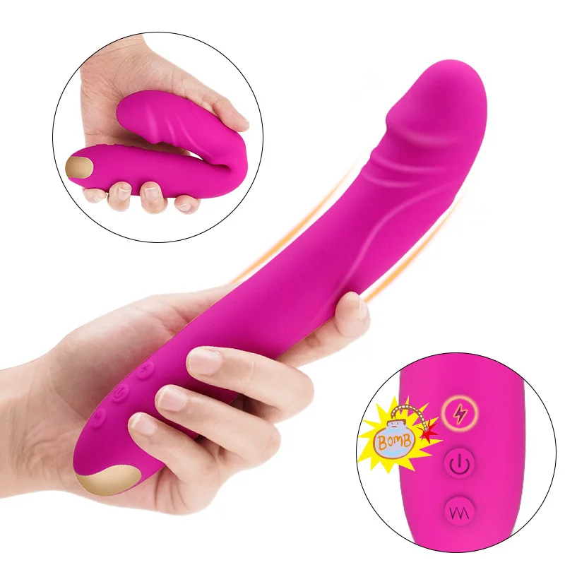 10 Modes Women\'s Multi Frequency Powerful Vibrating Stick Adult Sex Products Female Masturbation Massager Powerful Vibro Dildo