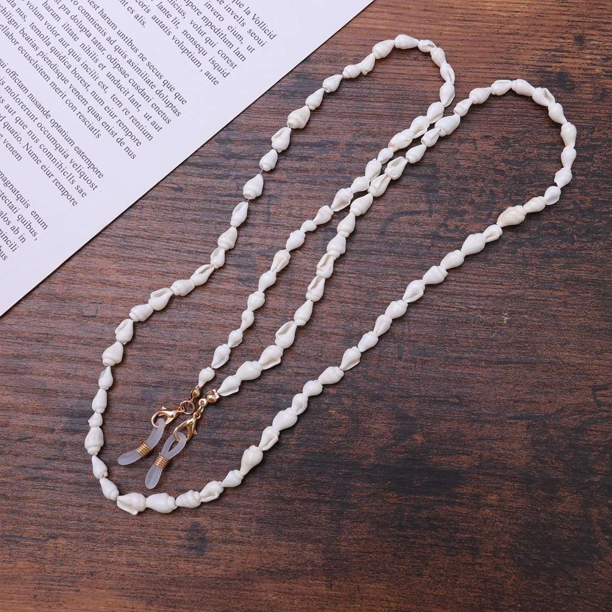 

s Eyeglass Chain White Glasses Neck Cord for Women Fashionable Eyewear Retainer Anti Glasses Holder for Sports Hiking