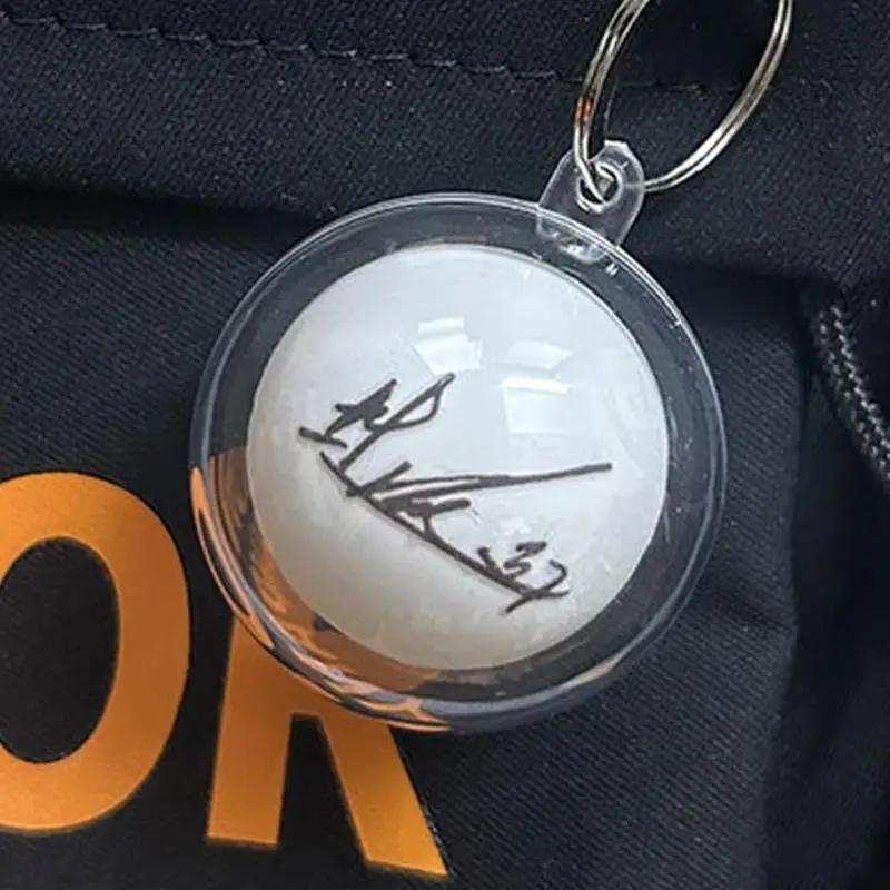 

652F Подпись Мяч для пинг-понга Брелок Подвеска Брелок Украшение Брелок Подвеска