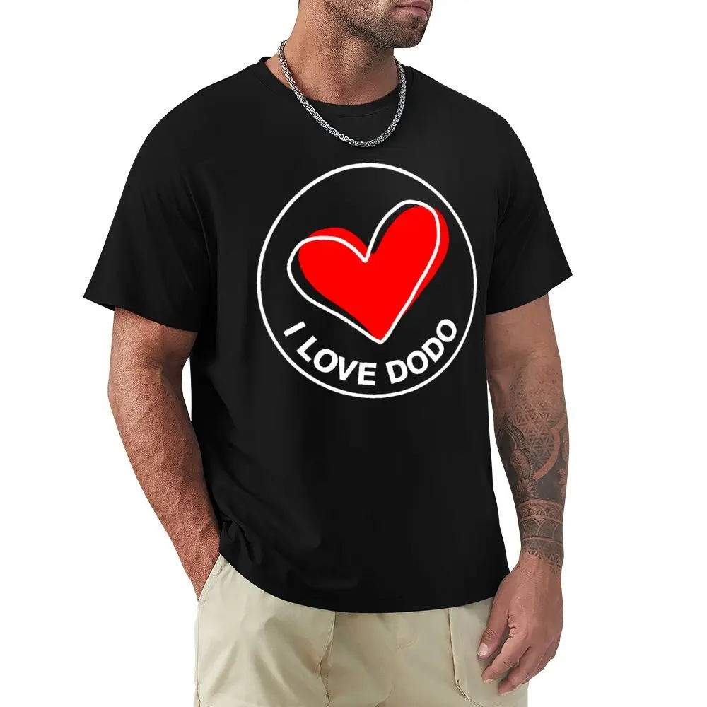 Ich liebe Dodo klassisches T-Shirt Rundhals-Bewegung Top T-Shirt Grafik Freizeit lustige Neuheit eur Größe