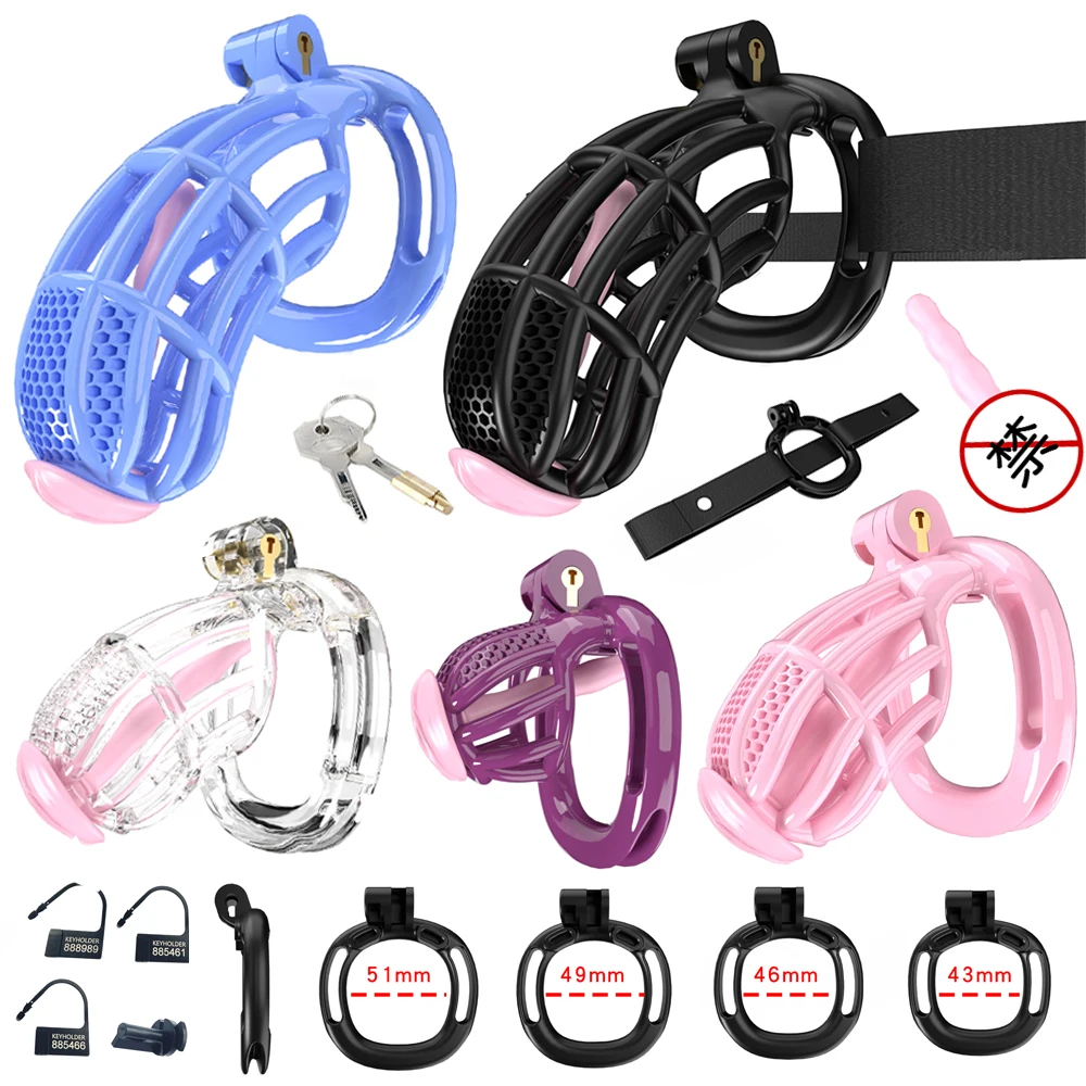 New Color Male Penis Lock Cage Male Cobra Wear Chastity Belt Sissy Penis Cock Cage with Soft Urethral Catheter BDSM Sex Toys 정조대