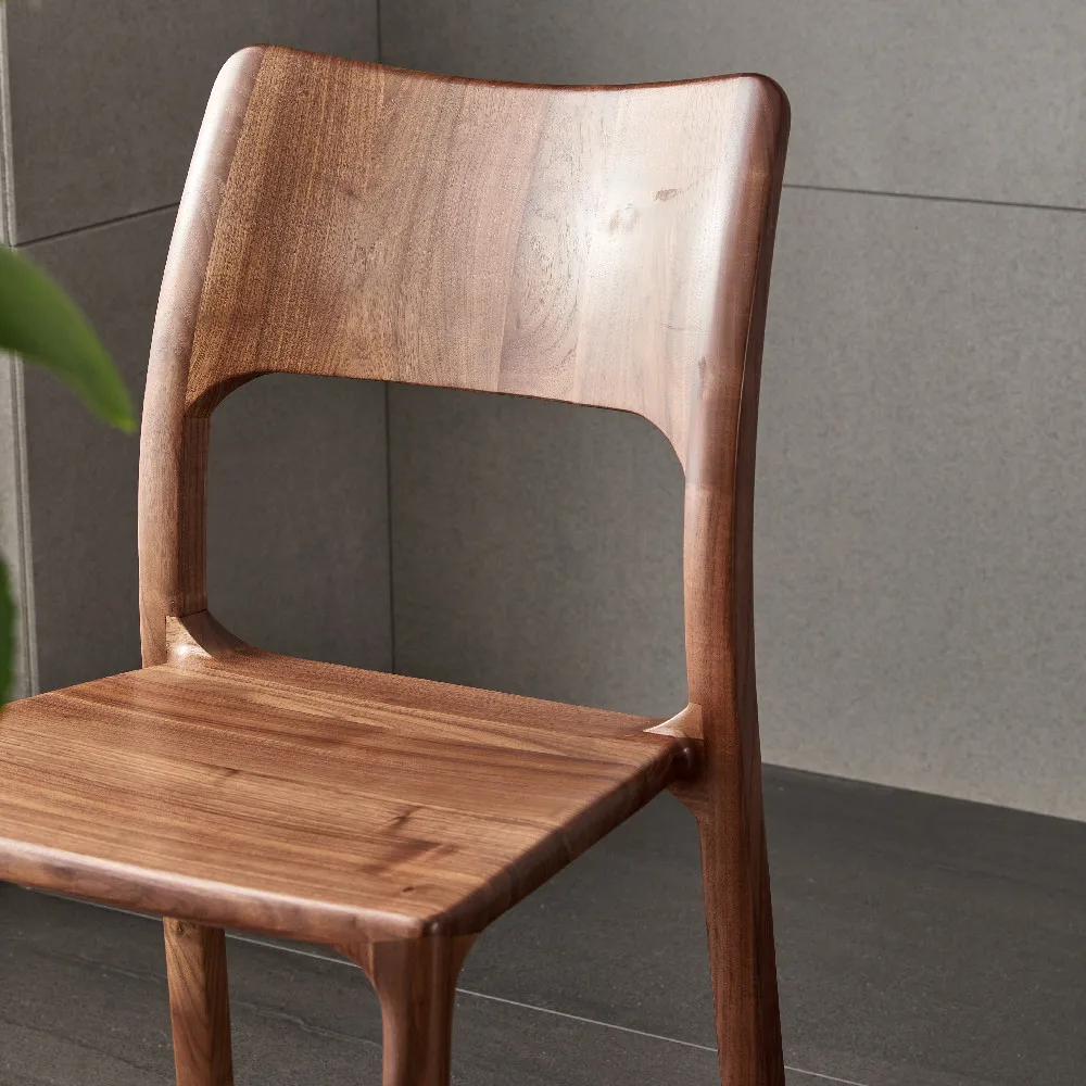 North American black walnut modern simple backrest household Italian Schuck Nordic desk chair full