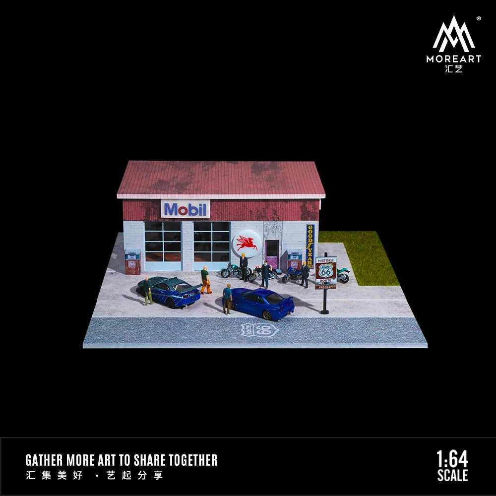 

MoreArt&TimeMicro 1:64 66 Highway Light Version scene