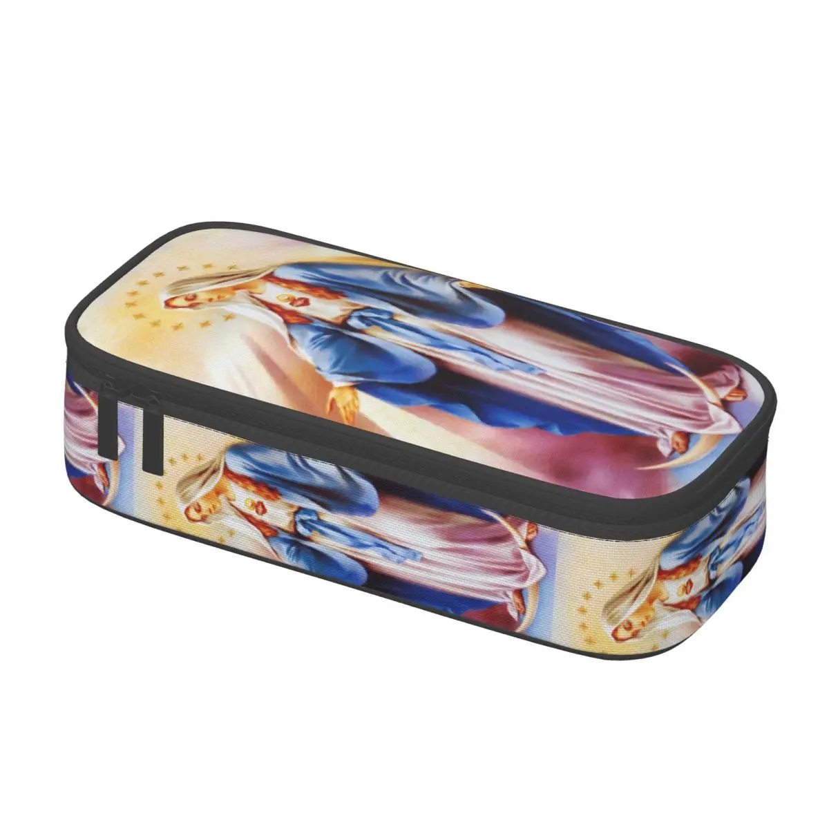 مخصص الكاثوليكية مريم العذراء مقلمة للفتيات الفتيان تخزين كبير سيدة غوادالوبي صندوق القلم حقيبة اللوازم المدرسية