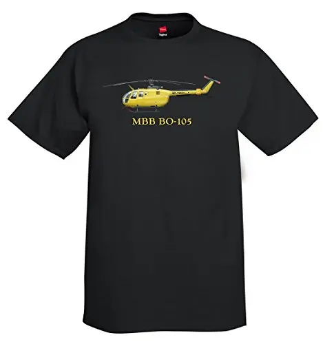 West Germany Bo 105 Helicopter T-Shirt -New 100% Cotton Short Sleeve O-Neck T-shirt Casual Mens Top