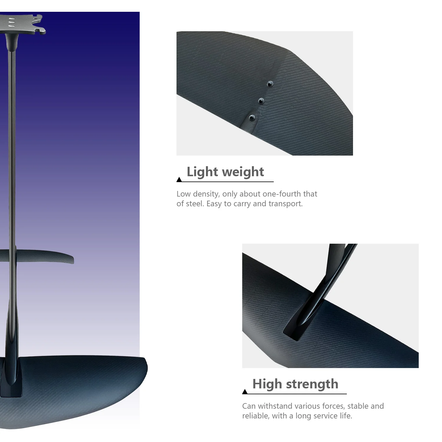 تصميم جديد للرياضات المائية لركوب الأمواج GY03 1153sqcm لوح من رقائق الكربون المائية Wingfoil Kitesurfing الطائرات الورقية احباط الرياضات المائية