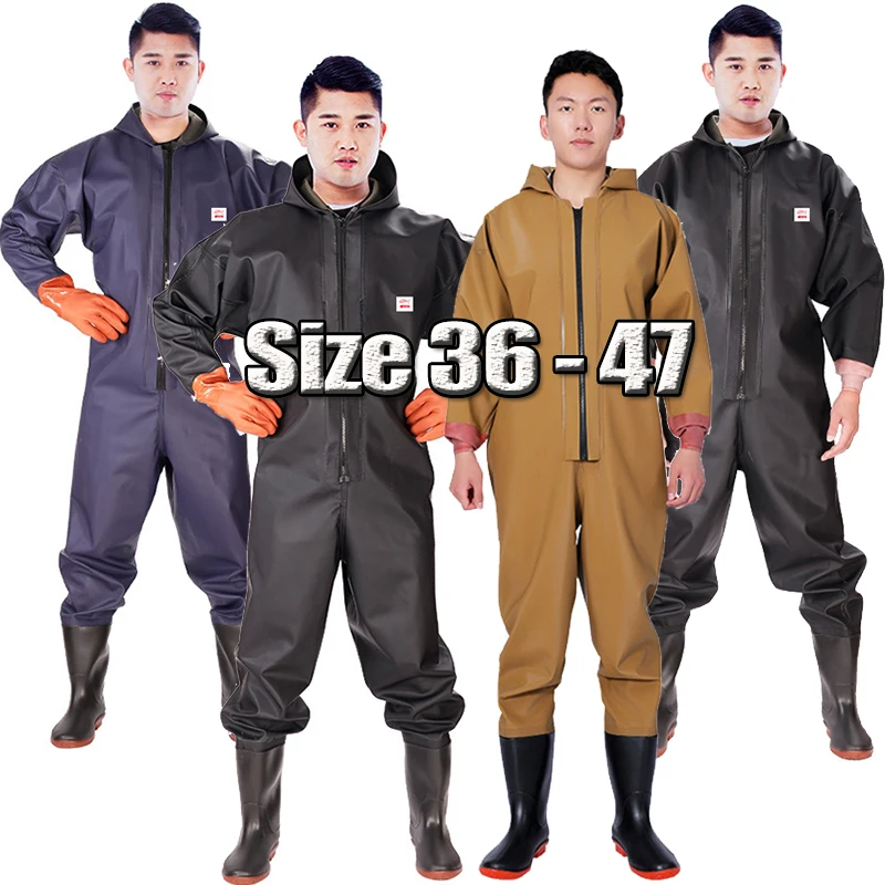 Breathable Fishing Chest Waders for Men, Stocking Foot Wader, WinterLightweight Convertible Hunting Wading Pants Kit for Fishing