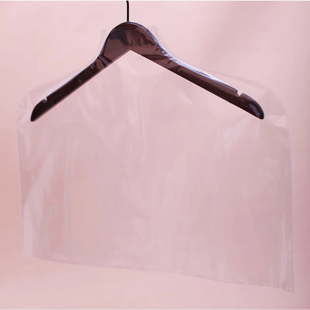 

5Pcs Clear Garment Cover Bag Reusable Clothes Protector for Suits Shirts Coats 50x40cm Closet Organization Storage