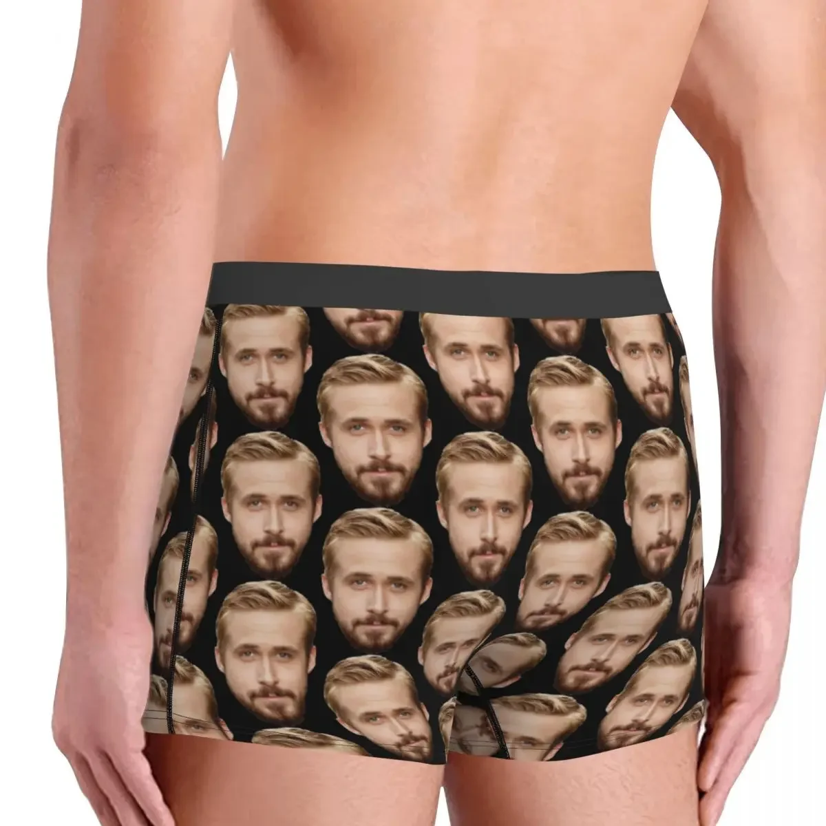 Custom Funny Ryan Gosling Face Boxers Shorts Men Briefs Underwear Cool Underpants