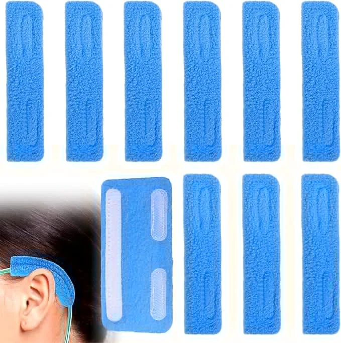 Nasal Cannula Ear Cushions Soft Oxygen Tubing Ear Pads 10 Pcs Cannula Face Soft Cover Cannula Wrap Oxygen Cover Ear Protectors