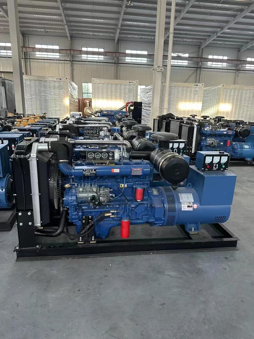 Ricardo 125kva 100kw diesel generator with brush alternator and R6105AZLD water cooled 50Hz engine 50HZ generators diesel 100kw