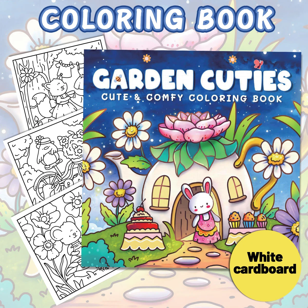 居心地の良い友達の塗り絵、魅力的なシーン、簡単に着色、家庭用親子DIY、リラックス、リラックス、創造性を高める