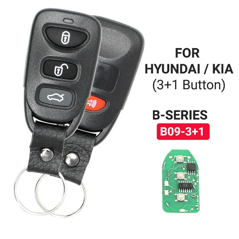 

KEYDIY B09-3 + 1 KD ключ дистанционного управления автомобильный ключ 4 кнопки для Hyundai KIA для KD900/KD-X2 KD MINI/программатор URG200
