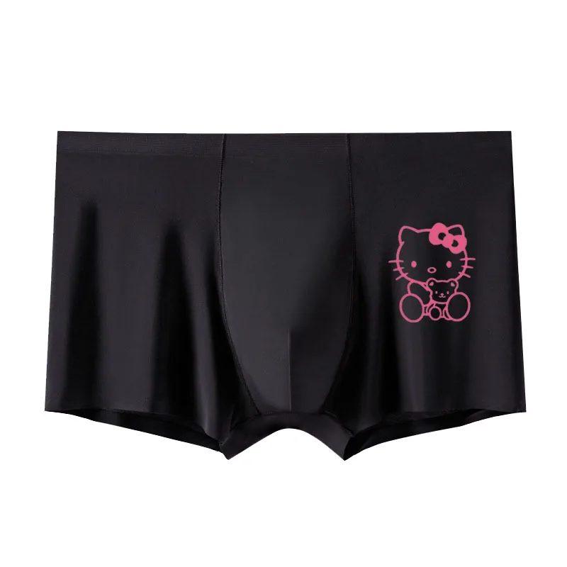 Hellokittys Cartoon Anime Couple Underwear Sexy Comfortable Seamless Girl Underwear Men\'s Elastic Large Size Sports Boxer Briefs