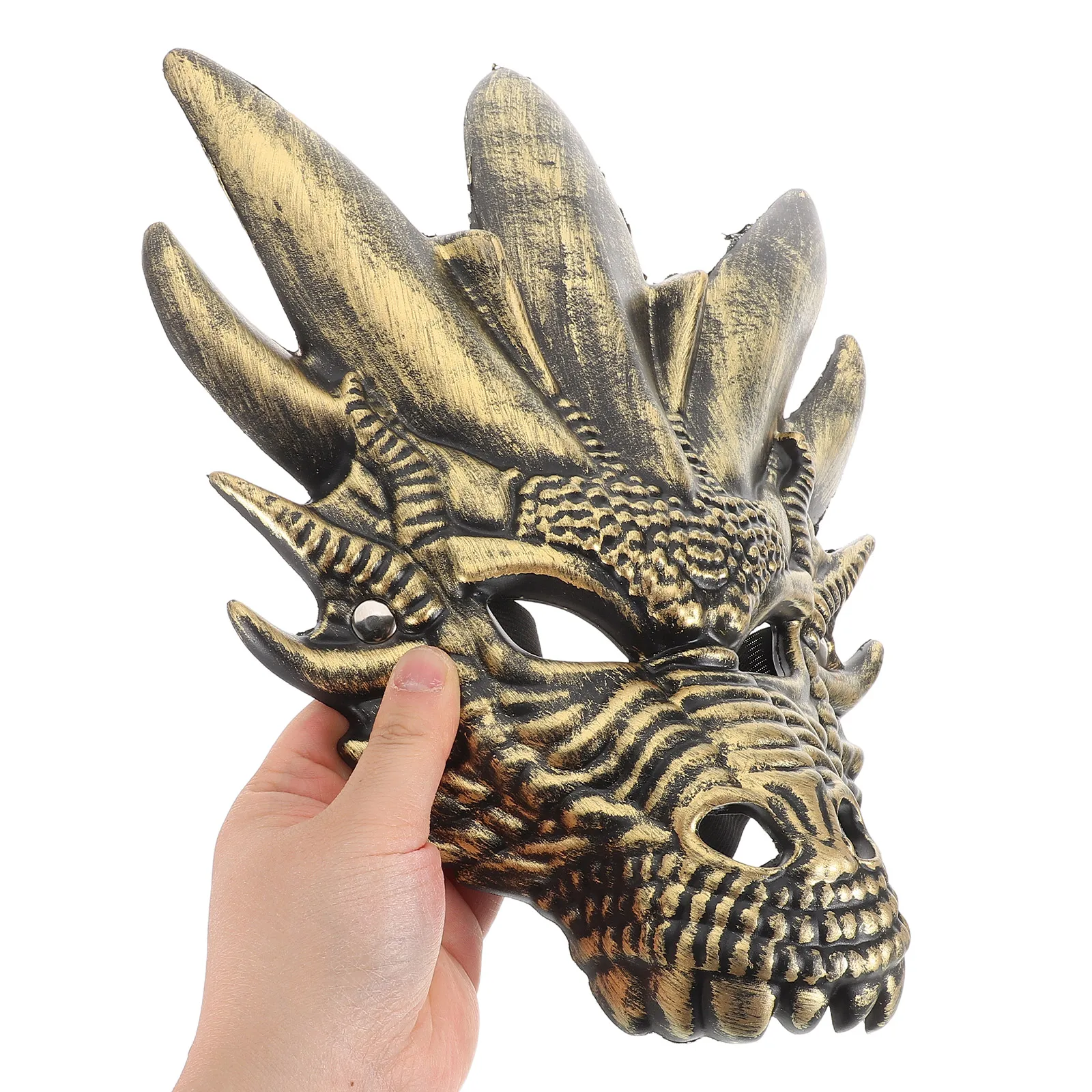 

Funny Dinosaur Masks Kids Cosplay Realistic 3D Design Adjustable Strap Animal Head Costume Halloween Party Supplies