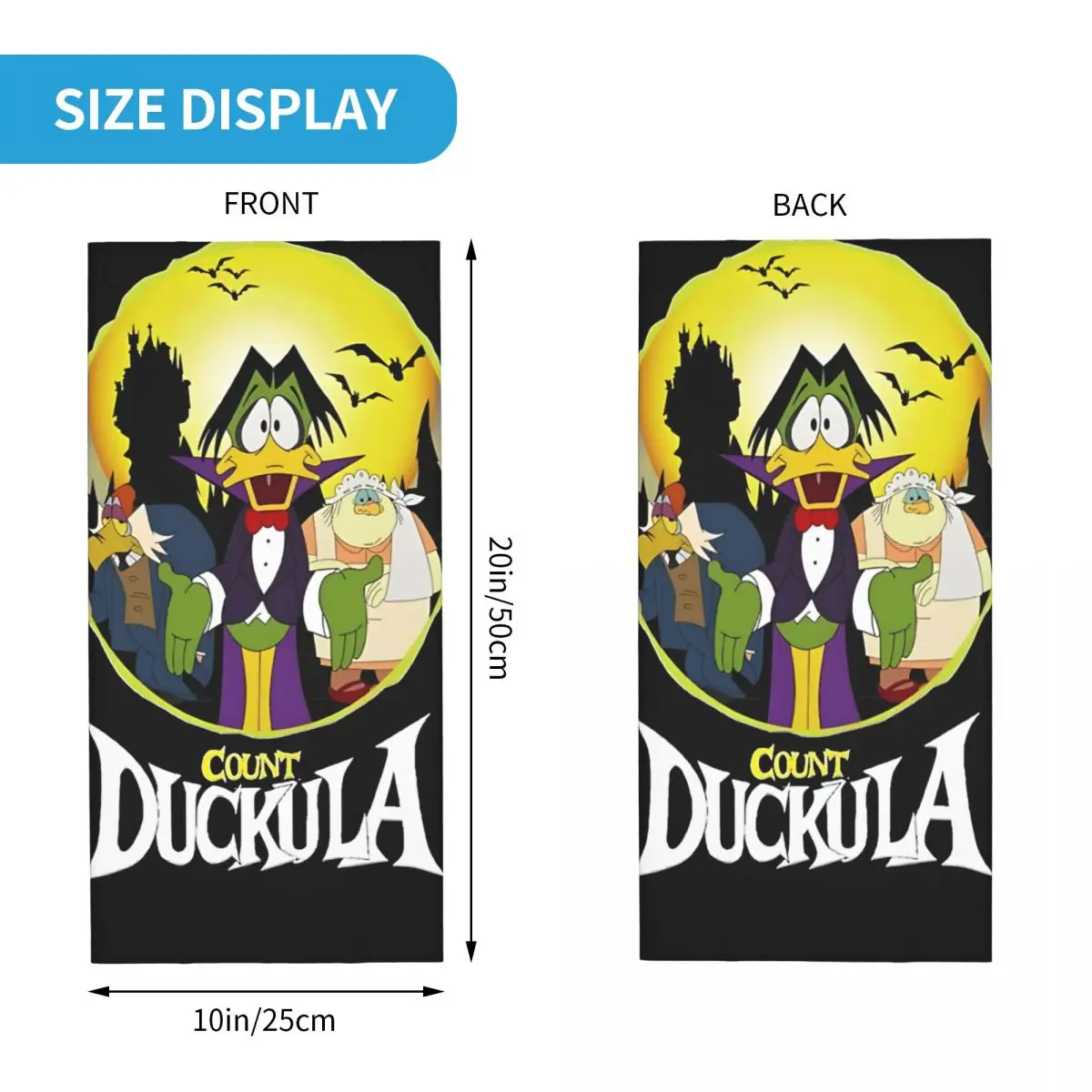 Shock C-Count Duckula Bandana Neck Cover Motocross Wrap Scarf Balaclava Riding Unisex Adult Windproof