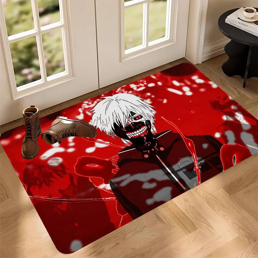 Anime T-Tokyo G-GhoulS Floor Mat Rectangle Anti-slip Home Soft Badmat Front Door Indoor Outdoor Mat Welcome Doormat