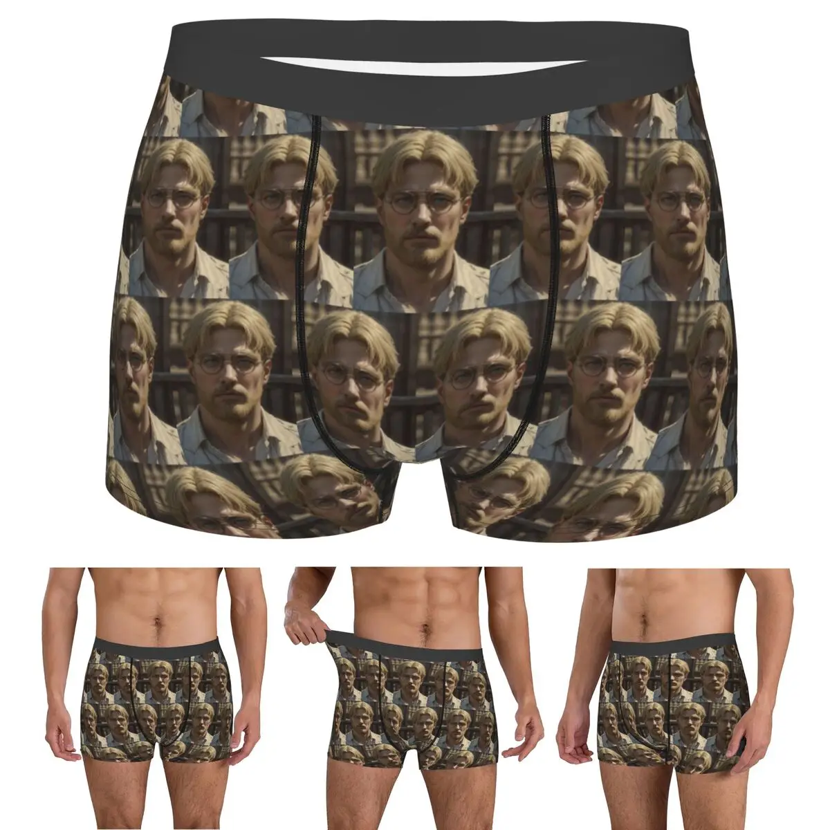 

Boxer Underpants Shorts Attack On Titan Zeke Yeager Panties Men's Comfortable Underwear for Homme Man Boyfriend Gift