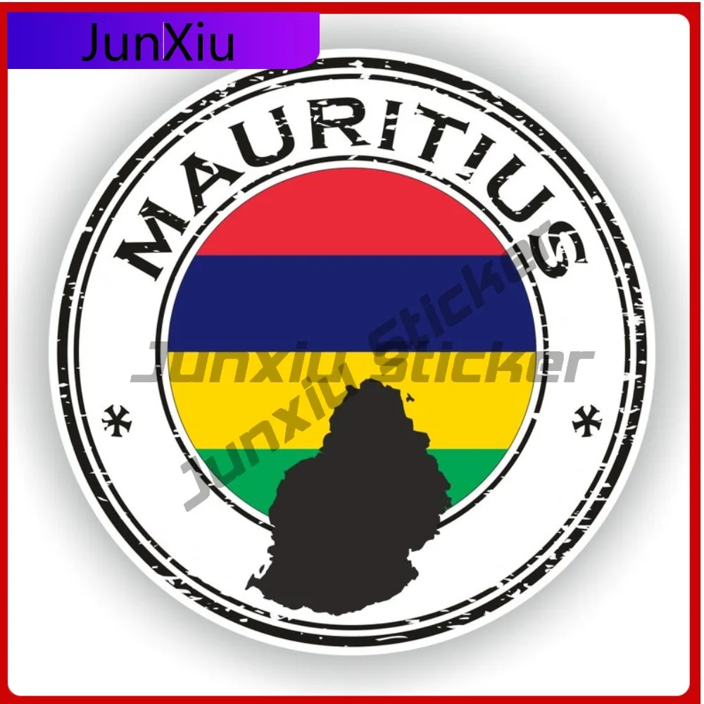 

Mauritius Seal Round Flag Trendy Vehicle Body Decor Used Across Cars Motorcycles And Scooters