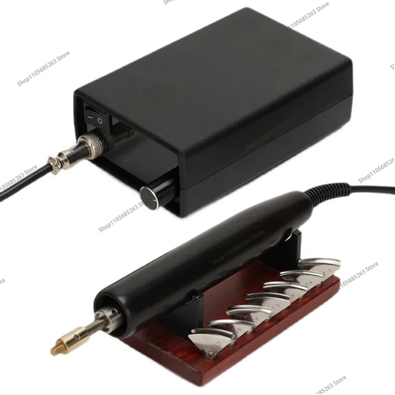 Digital Temperature Control Electric Leather Creasing Machine 7 Heads for Edge Folding Craft Tool