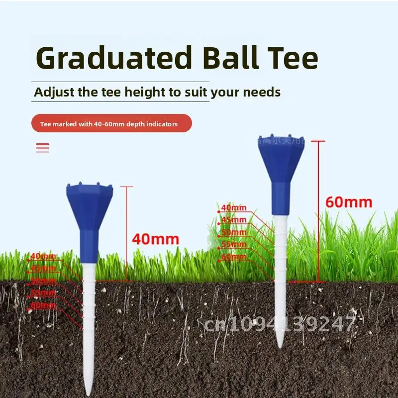 

New Golf Diamond Ball Nail Scale Soft Rubber Holder 5-Box 87mm Tee Zero Resistance Training Aid for Golf Ball Placement