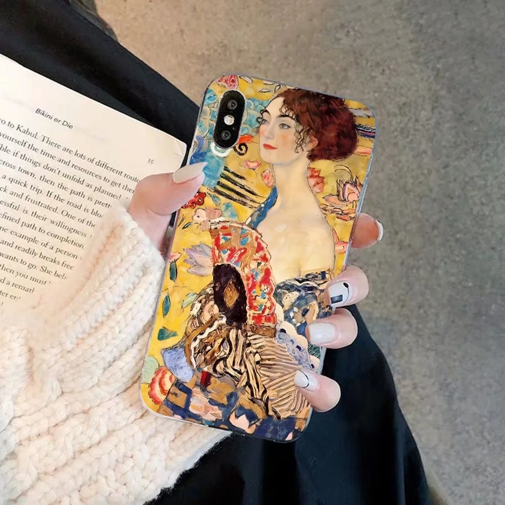 The Kiss Gustav Klimt Painting Phone Case For iPhone 15 14 11 12 13 Mini Pro XS Max Cover 6 7 8 Plus X XR SE 2020 Funda Shell