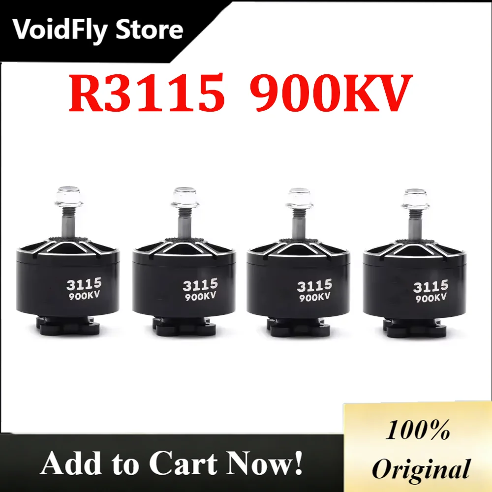 VoidFly 4PCS R3115 900KV 3-6S Brushness Motor RC Multirotor X-Class FPV Mark V2 9-10 inch Frame Refer to 1050 Propeller Drones R