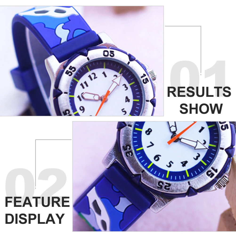 Children's Watch Kid Watches Fashionable Wristwatch for Kids Cartoon Decorative Camouflage