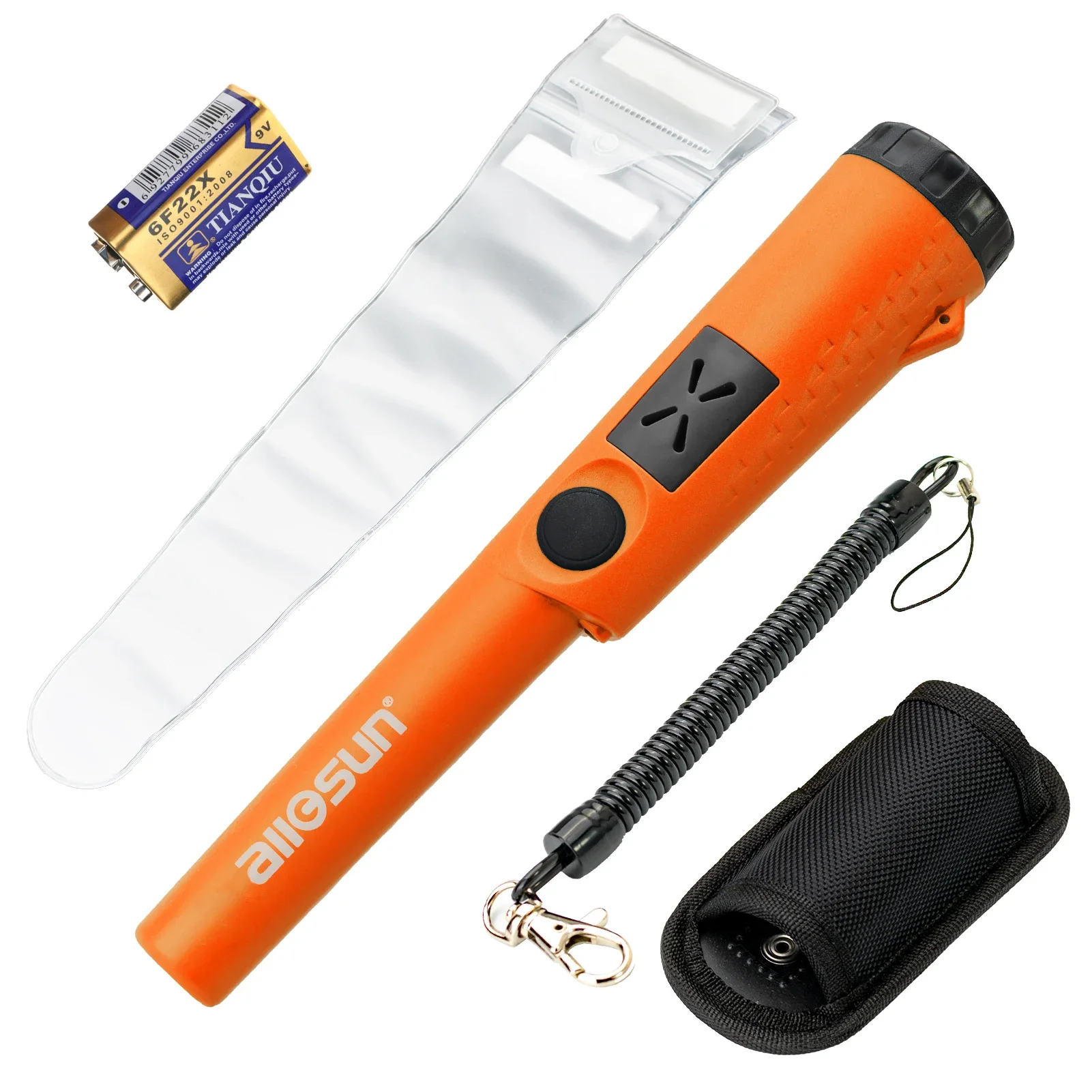 Allosun Metal Detector Pinpointer Adults,Partial Waterproof Wand,1.96