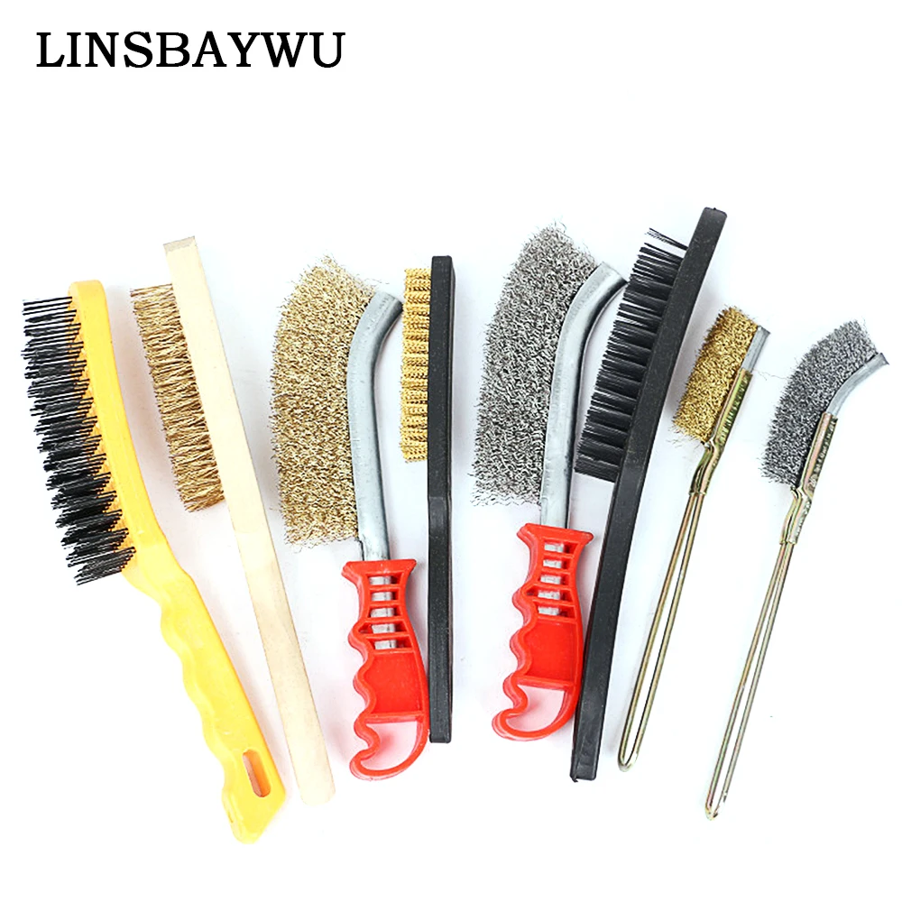 Steel Wire Brush Barbecue Cleaning Stainless Steel Wire Iron Brush Small Steel Copper Brush Derusting Brushsteel Wire Brush