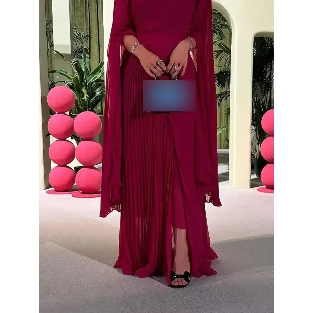 Customized Vintage Evening Dresses for Woman Ceremony Clothes Saudi Arabia Formal Women Long Cocktail Wedding Party Dress