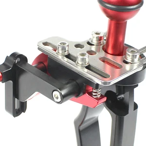 Adjustable dual handle tray stabilizer rig, underwater housing support, upgrade dive, fit for Gopro 13, canon, sony camera, smartphone Main GEPRO STABILIZER SALES - №3