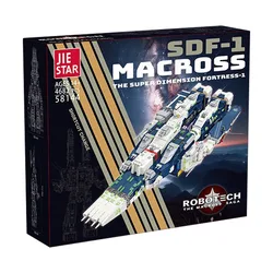IN STOCK 58144 MOC Creativity Spacecraft SDF-1 Macross Building Blocks Bricks Assembling Toys for Children Christmas Gift Set