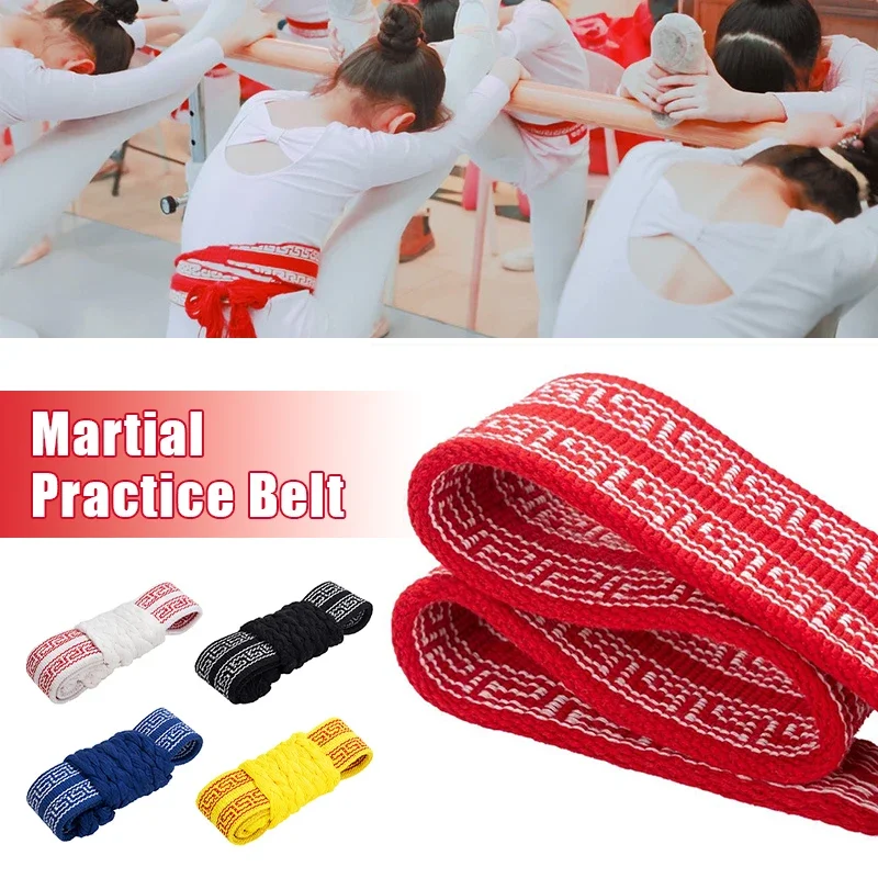 Traditional Chinese Martial Arts Belt Handmade Cotton Waist Sash for Kung Fu Tai Chi Dance Opera Practice Comfortable Durable