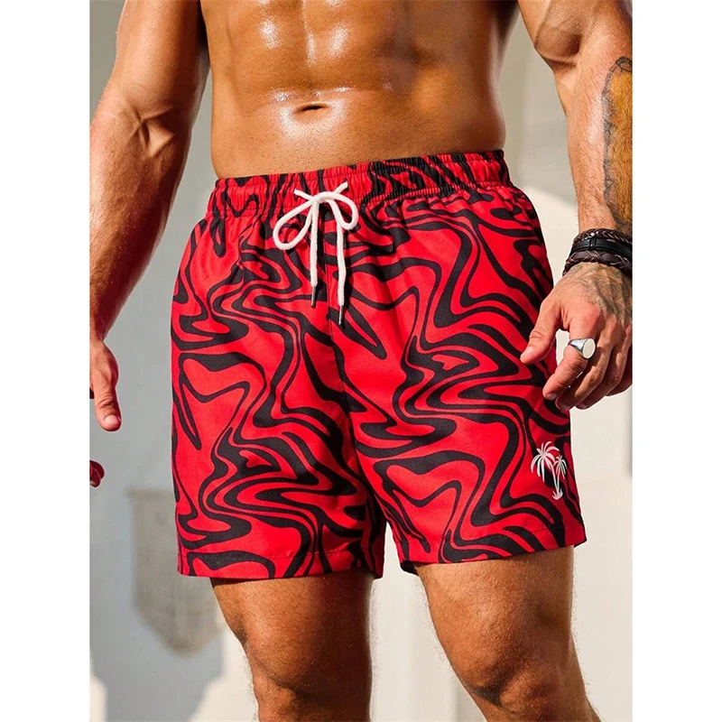 

Ripple Art 3D Print Men Board Shorts Hip Hop Streetwear Hawaiian Style Drawstring Beach Short Summer Gym Sport Fashion Trunks