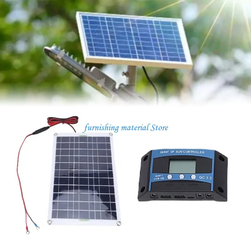 Y5GD Finish Solar Energy Set 50W with MPPT Fee Manager for Easy Installation Efficient Charging and Battery Security in Multiple