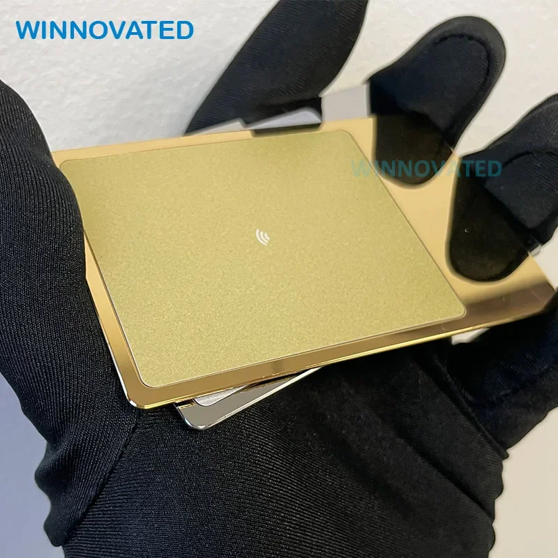 Full Anodized One Side Metal One Side Plastic Key Hidden Premium Business Metal NFC Card