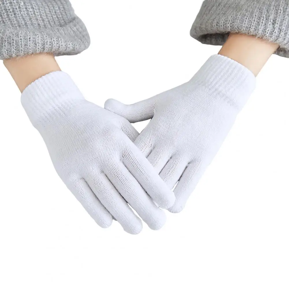 Gants tricotés pour femmes, gants de cyclisme épais et chauds avec poignets coupe-vent, course à pied pour femmes