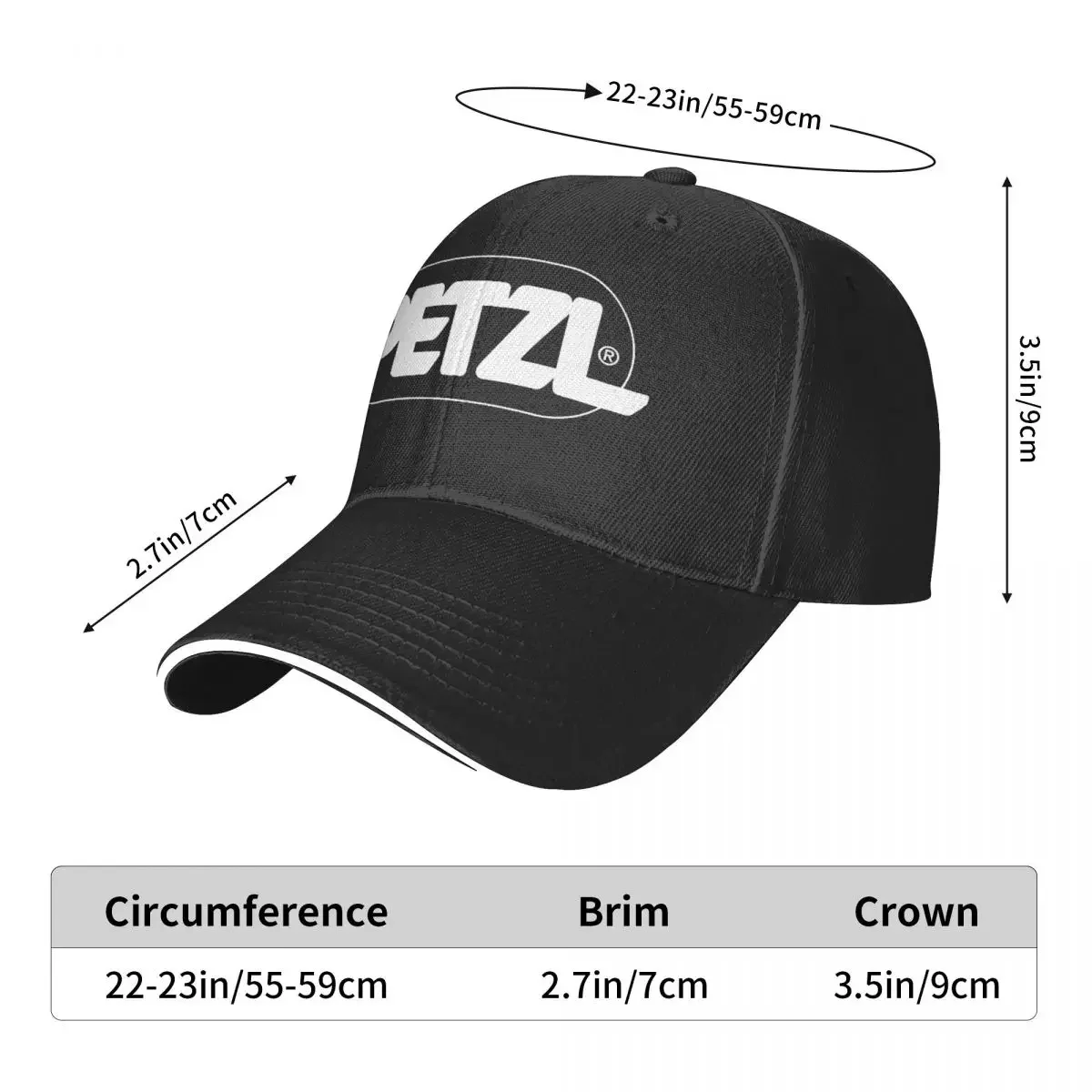 Petzl Rock Trucker Cap Snapback Hat para hombres Béisbol Mens Sombreros Gorras para logotipo
