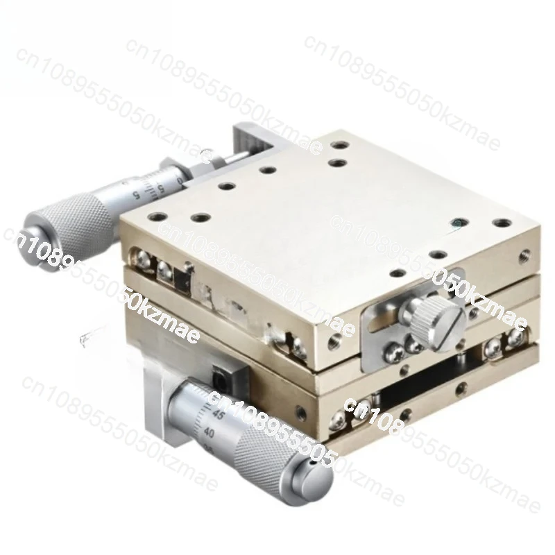 المرحلة الخطية اليدوية من سلسلة LBX |   طاولة منزلق من الفولاذ المقاوم للصدأ دقيقة بمحور X-Y مقاس 25-60 مم