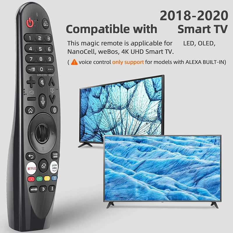 Voice Magic Remote Control for Smart TV 2018 2019 2020 Magic Remote Replacement AN-MR20GA MR19BA MR18BA With Pointer Function