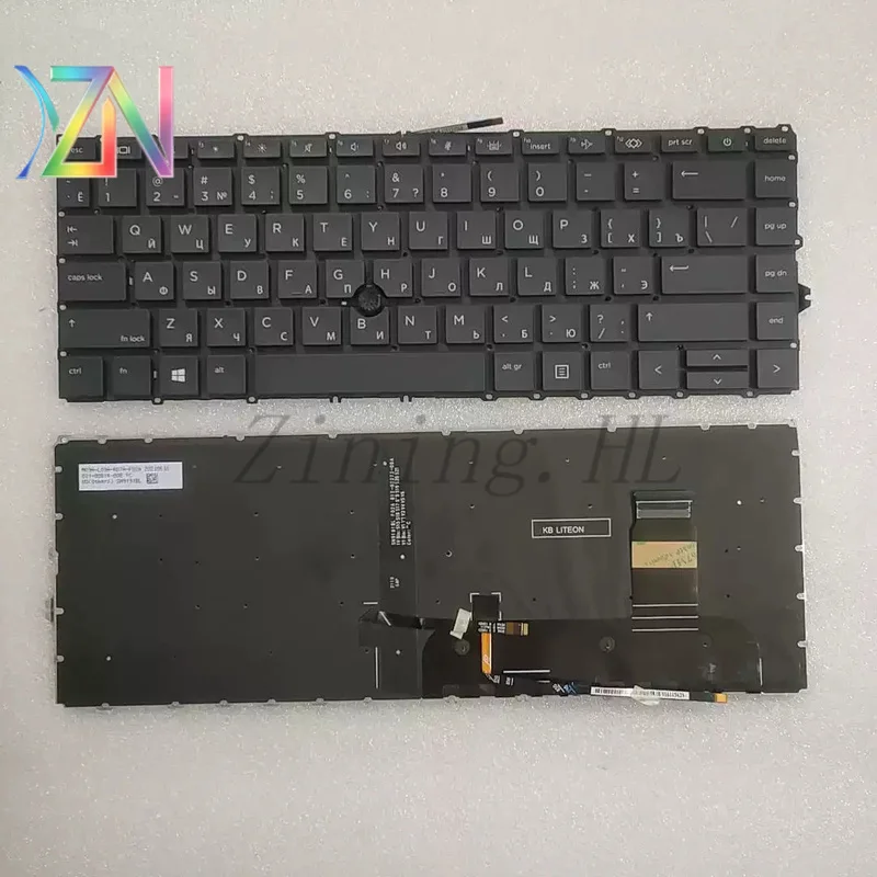For HP 840 G7 845 G7 840 G8 L87608-251 brand-new backlit Russian RU version keyboard
