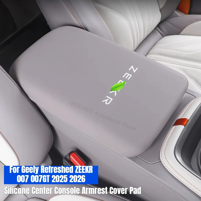 For Geely ZEEKR 007 007GT Refreshed 2025 2026 Silicone Center Console Armrest Cover Pad Armrest Protector Interior Accessories