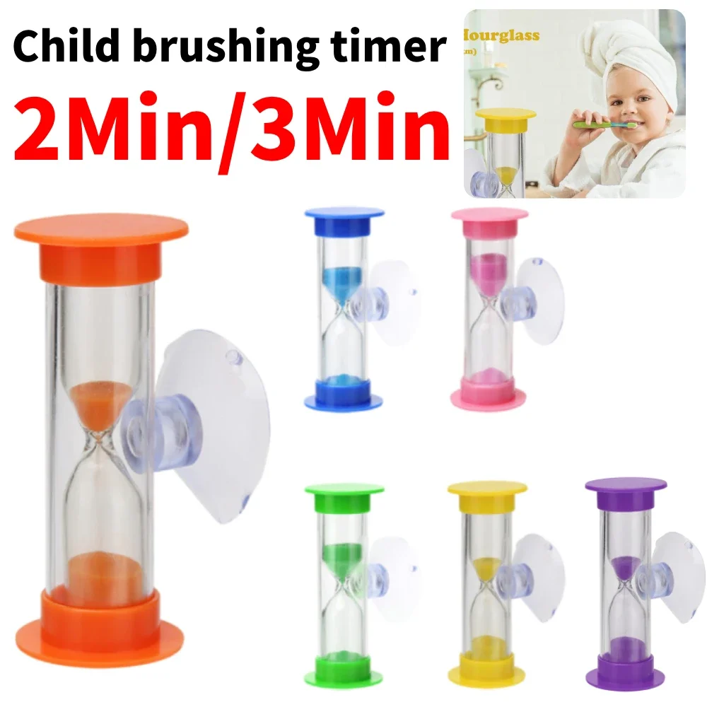 2 Minute Teeth Brushing Sandglass Timer Perfect Gift Suction Cup Hourglasses Sand Clock Home Decoration for Kitchen Office