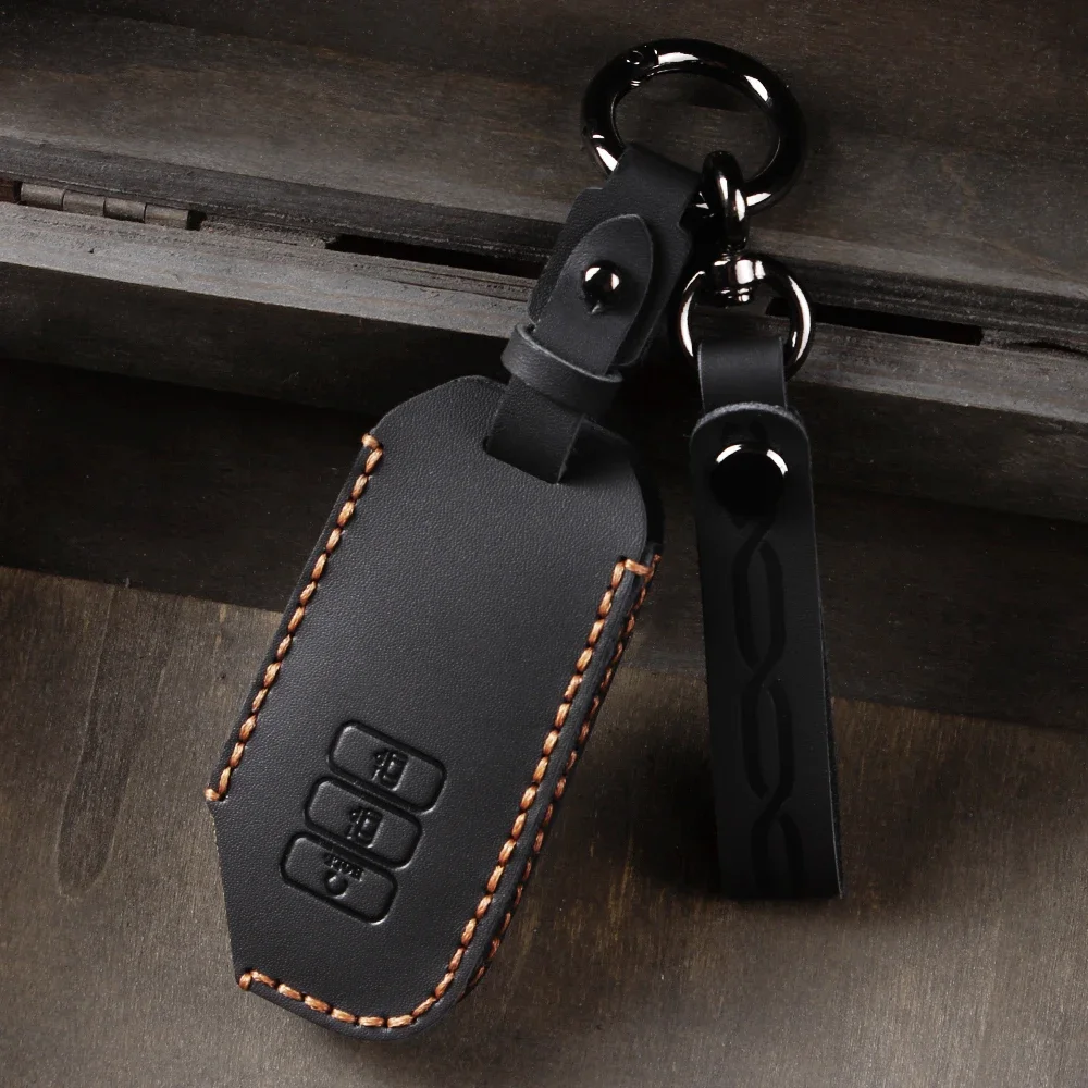 

Leather Car Key Cover Case Protection Shell For Kia Sorento MQ4 2020 2021 2022 EV6 K8 v6 Keyless
