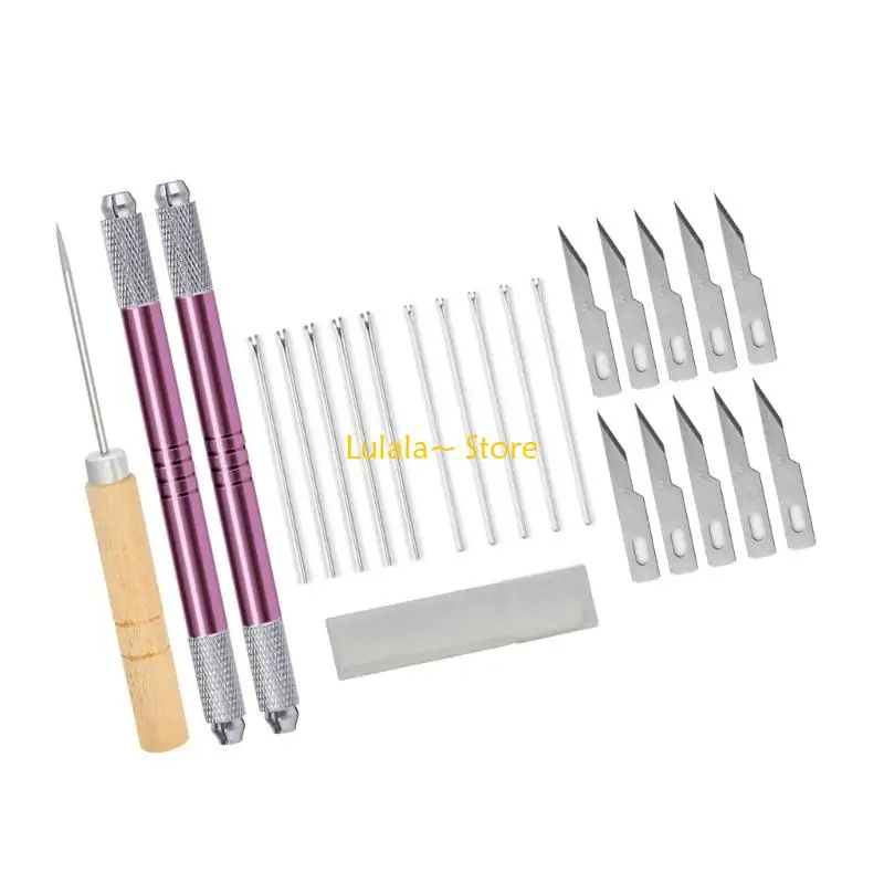 Y4QA Efficient Ergonomic Doll Hair Planting Tool Rerooting Toolkits Metal Doll Hair Rooting Tool for Doll Crafting Use